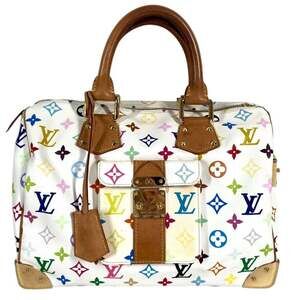 LOUIS VUITTON M92643 Monogram Multicolor Speedy 30 Mini Boston Bag Handbag Ca...